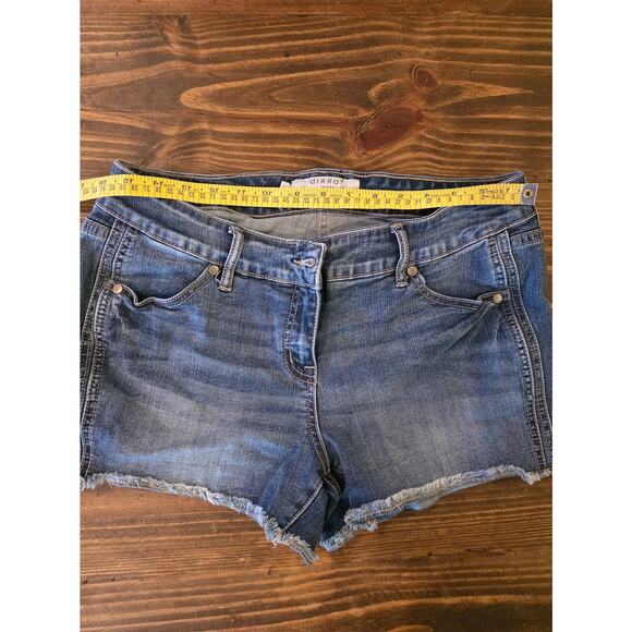 Torrid Denim Shorts Womens Size 10 Frayed Hem Cutoff Stretch Mid Rise - Picture 3 of 5